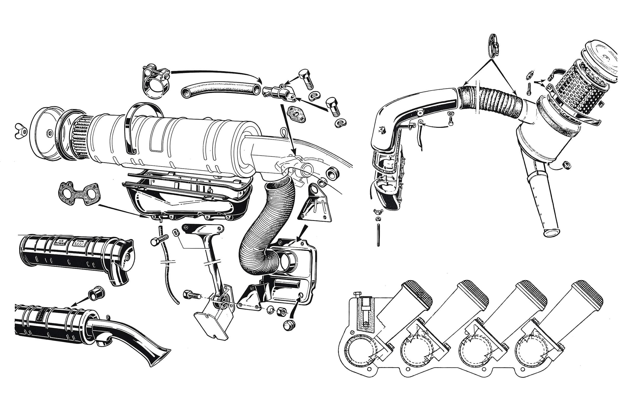 Air Filter Assembly | Mechanical | 105/115 Series (Shared Parts) | Alfa Romeo Parts Diagram | Alfaholics