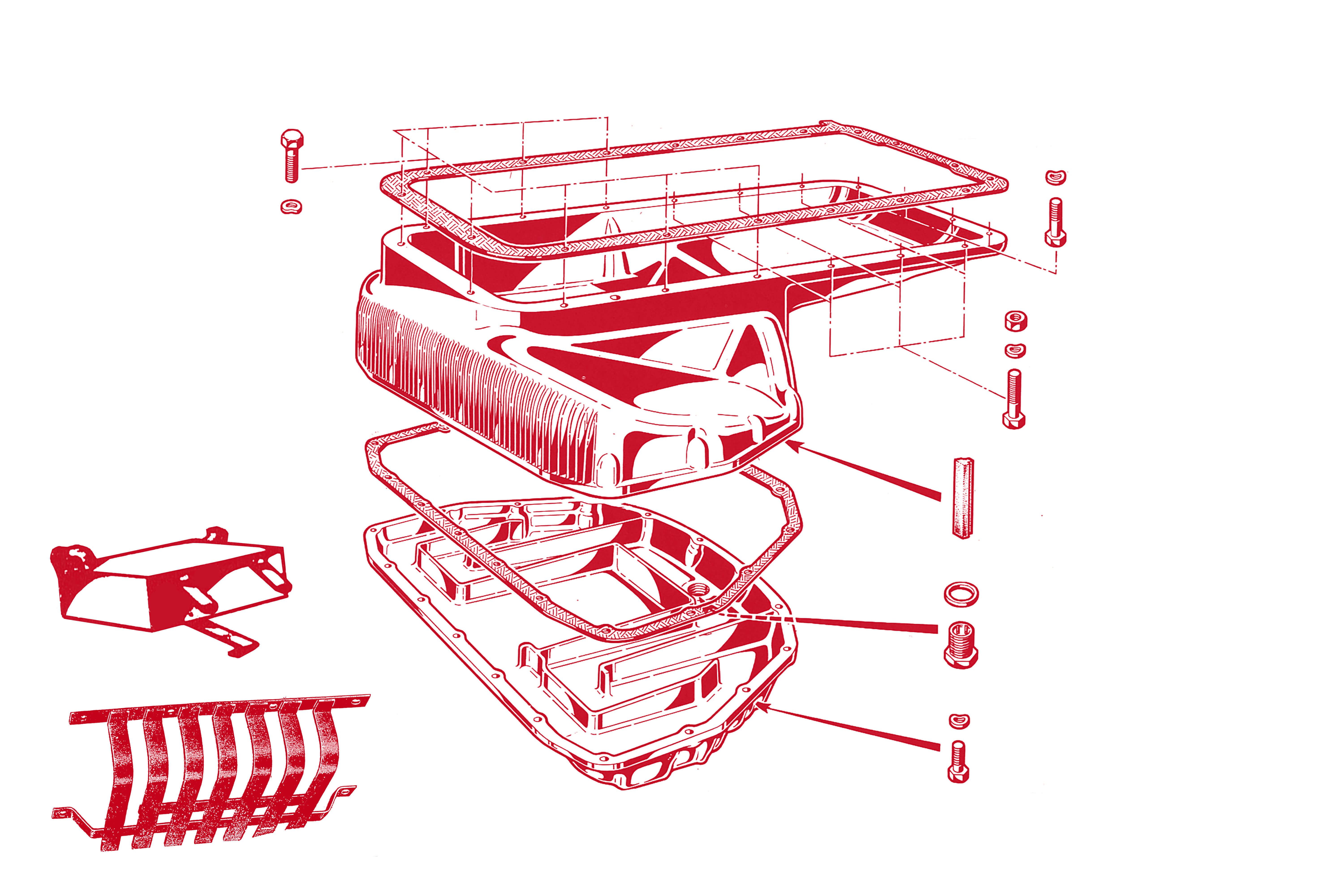 Engine Oil Sump | Mechanical | 105/115 Series (Shared Parts) | Alfa Romeo Parts Diagram | Alfaholics