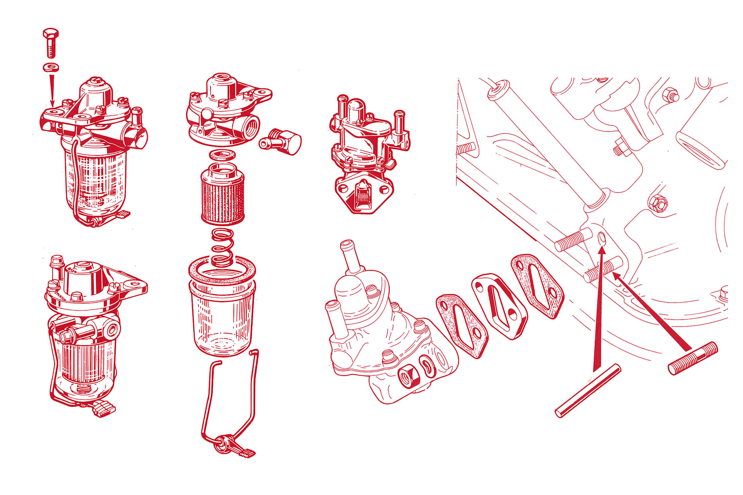 Fuel System | Mechanical | 105/115 Series (Shared Parts) | Alfa Romeo Parts Diagram | Alfaholics