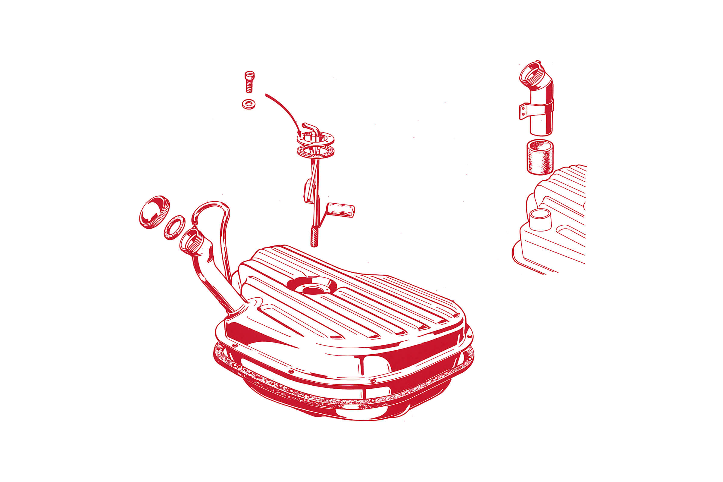 Fuel Tank | Mechanical | 105/115 Series (Shared Parts) | Alfa Romeo Parts Diagram | Alfaholics