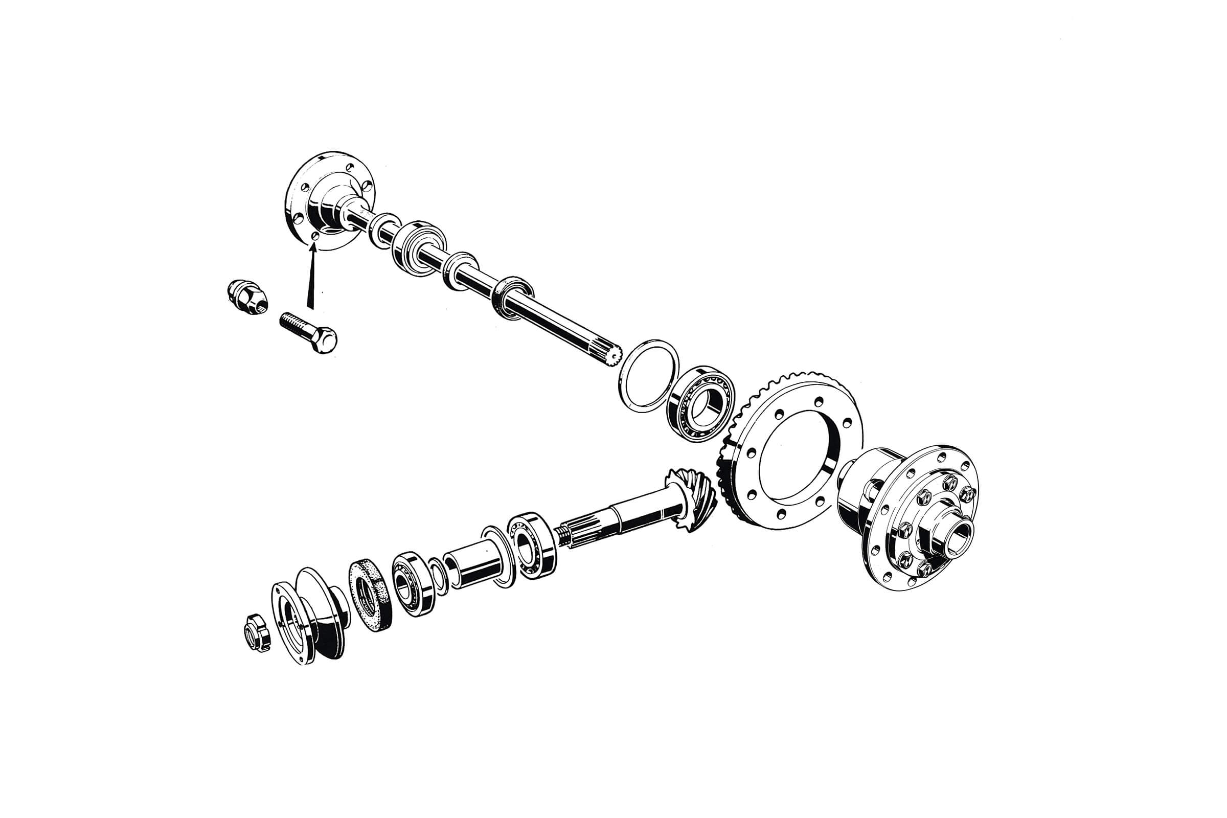 Internal Rear Axle | Mechanical | 105/115 Series (Shared Parts) | Alfa Romeo Parts Diagram | Alfaholics