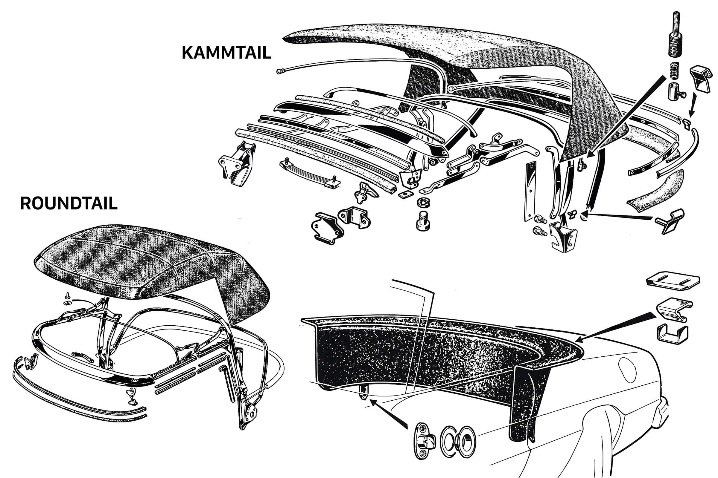 Soft Top | Body | 105/115 Series Spider Diagrams | Alfa Romeo Parts Diagram | Alfaholics