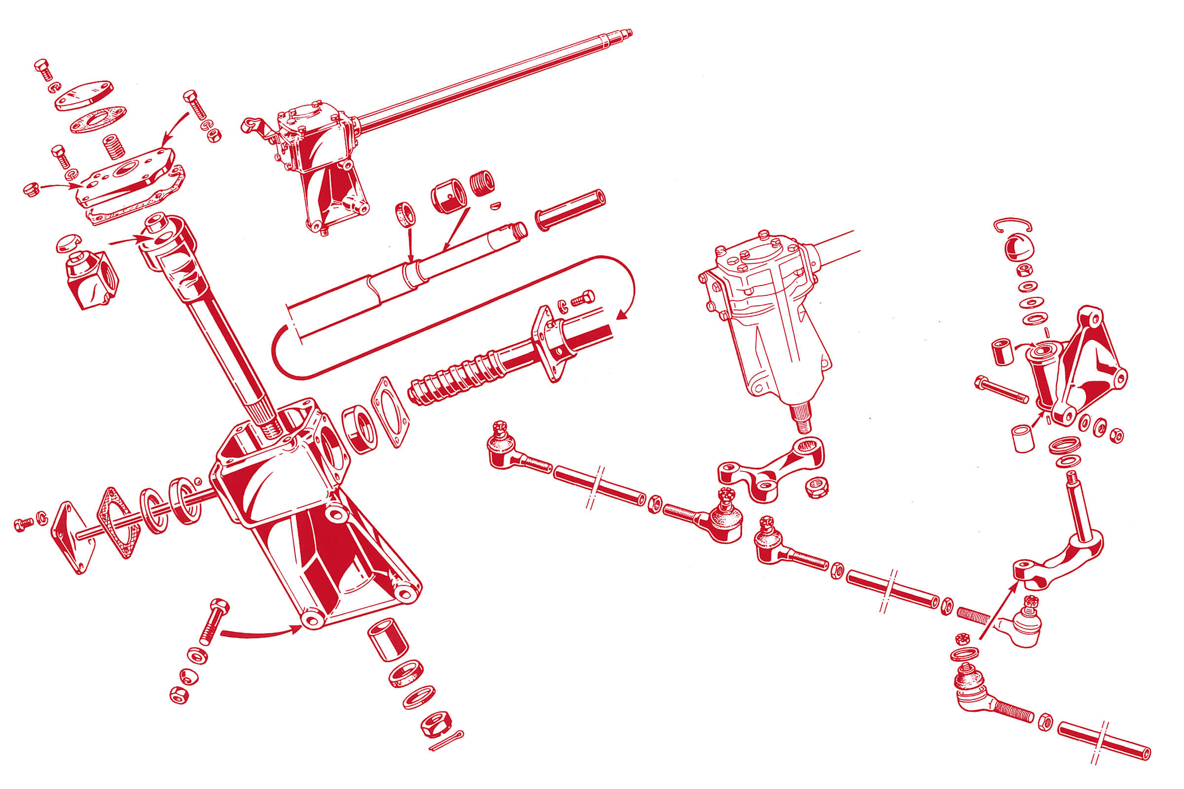 Steering System | Mechanical | 105/115 Series (Shared Parts) | Alfa Romeo Parts Diagram | Alfaholics