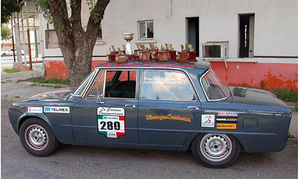 Alfaholics customer Ulrich Lanius competes on the 2008 Carrera Panamerica