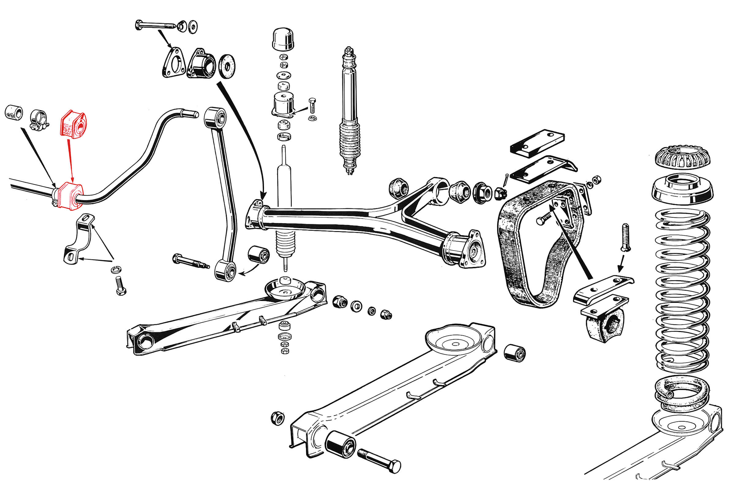 Rear Anti-Roll Bar Mounting Rubber • Alfaholics